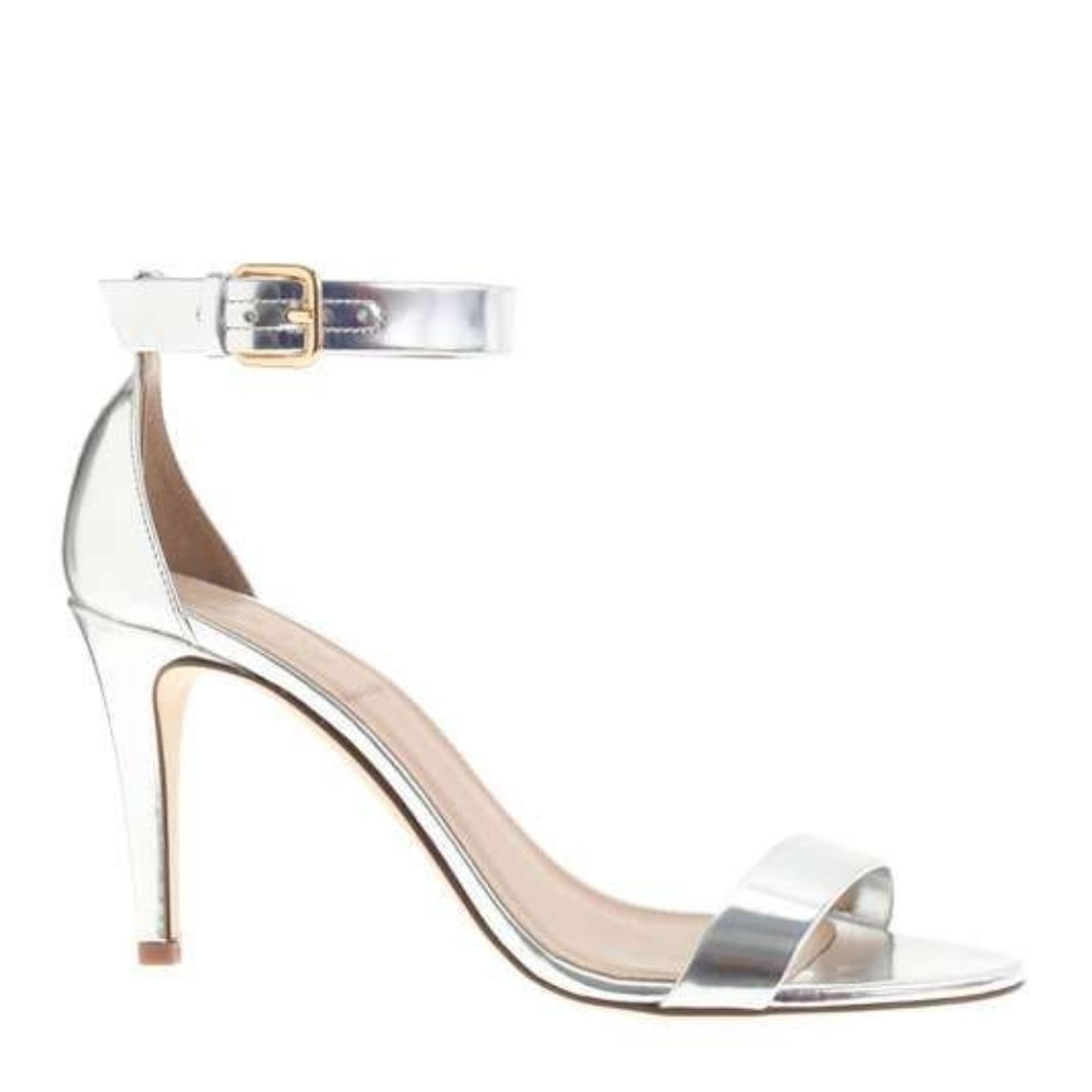 J.Crew Mirror Metallic Heeled Sandals